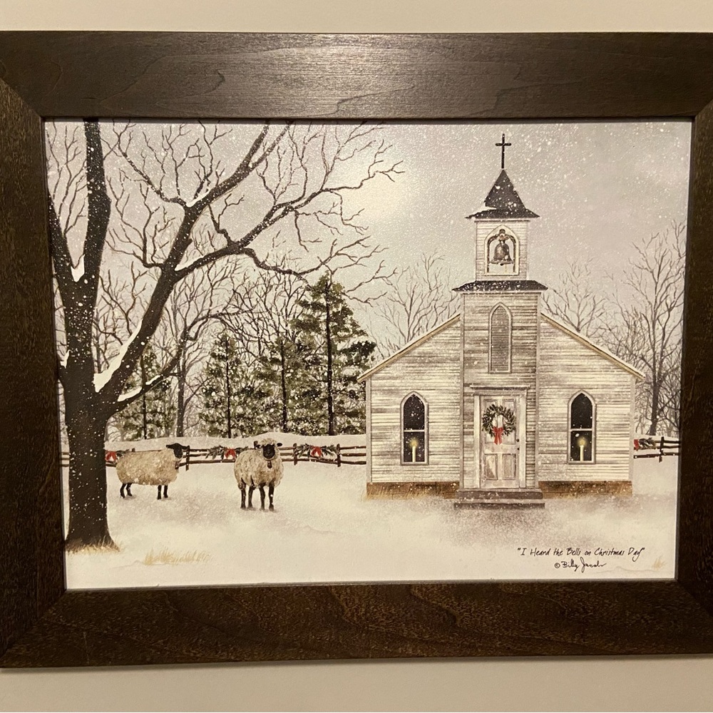 Heard the Bells on Christmas Day Framed Picture